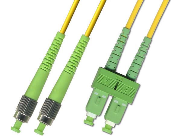 Snor SM DPX SC/APC-FC/APCR xx m 9/OS2 G.657.A2 2x ø2mm Gul 